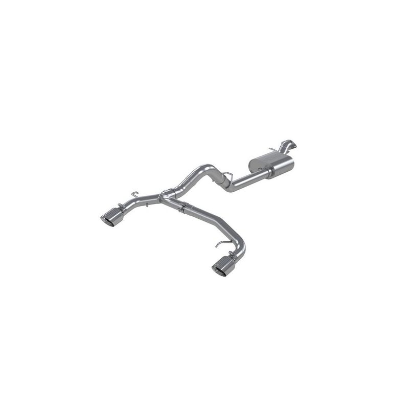 MBRP Exhaust S5241AL 3in. Cat-Back; 2.5in. Dual Split Rear Exit; AL