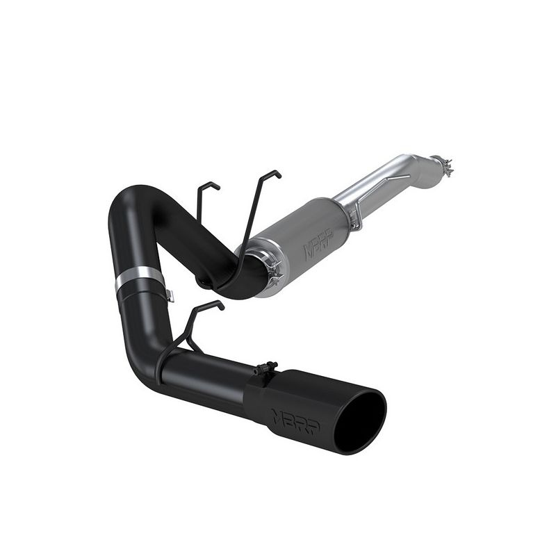 MBRP Exhaust S5247BLK 4in. Resonator-Back; Single Side Exit; Street Version; BLK