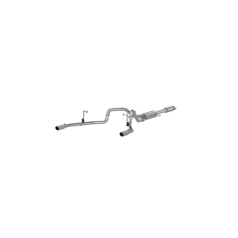 MBRP Exhaust S5258AL 3in. Cat-Back; 2.5in. Dual Split Rear Exit; AL