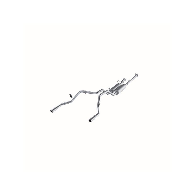 MBRP Exhaust S5312AL 2.5in. Cat-Back; Dual Split Rear Exit; AL