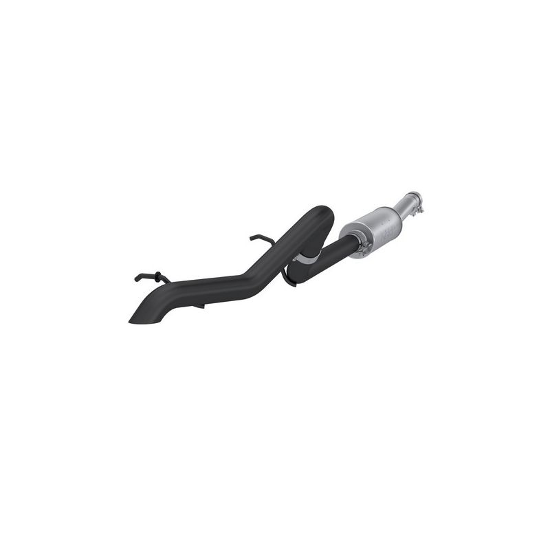 MBRP Exhaust S5514BLK 2.5in. Cat-Back; Turn Down Rear; Muffler Before Axle; Off-Road Tail Pipe; BLK