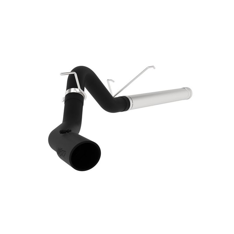 MBRP Exhaust S6130BLK 4in. Filter Back; Single Side Exit; BLK