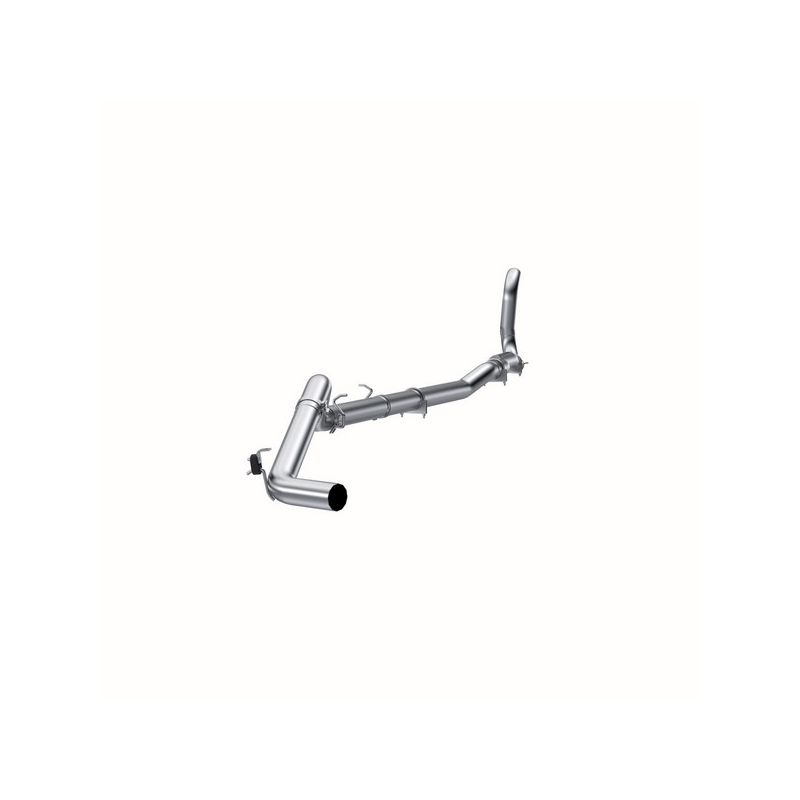 MBRP Exhaust S6150PLM 4in. Turbo Back; Single Side Exit; No Muffler; 4WD Only; AL
