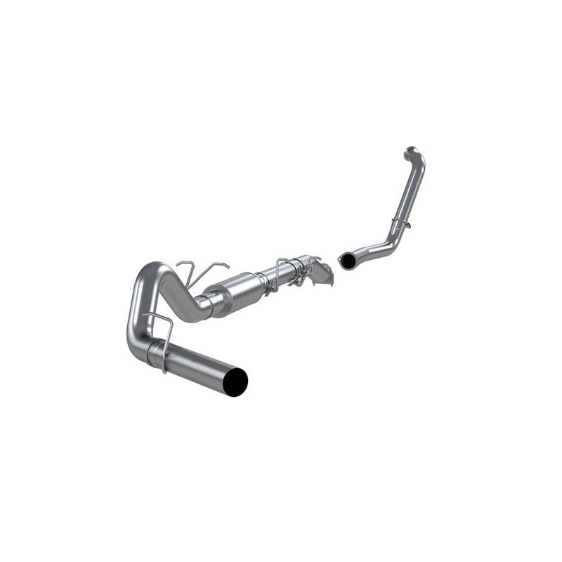 MBRP Exhaust S6206P 4in. Turbo Back; Single Side Exit; Retains Stock Cat; AL