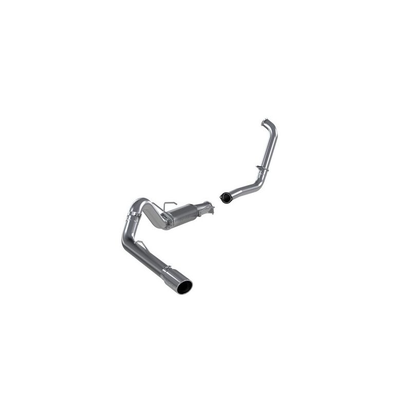 MBRP Exhaust S6216AL 4in. Turbo Back; Single Side Exit; Retains Stock Cat; AL