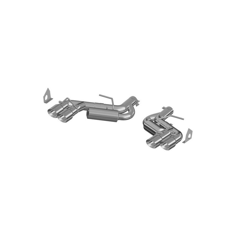 MBRP Exhaust S7036AL 3in. Axle-Back; Dual Rear Exit; Quad Tip; AL