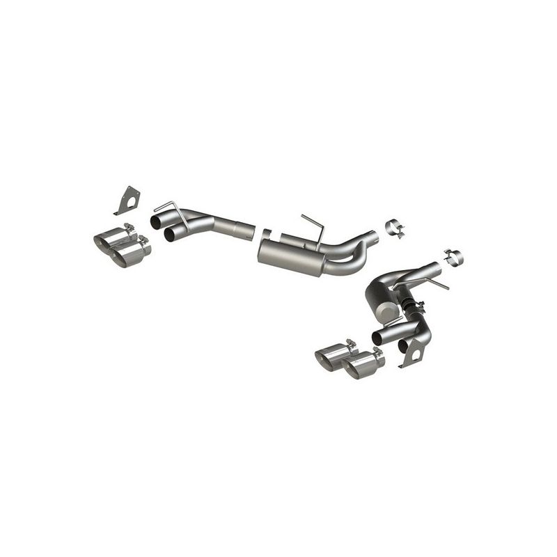 MBRP Exhaust S7039AL 2.5in. Axle-Back; Dual Rear Exit; Quad Tips; AL