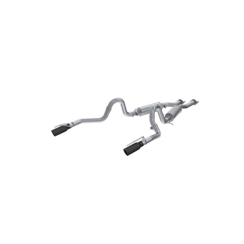MBRP Exhaust S7221ALBT 2.5in. Cat-Back; Dual Rear Exit; AL; BLK Tips