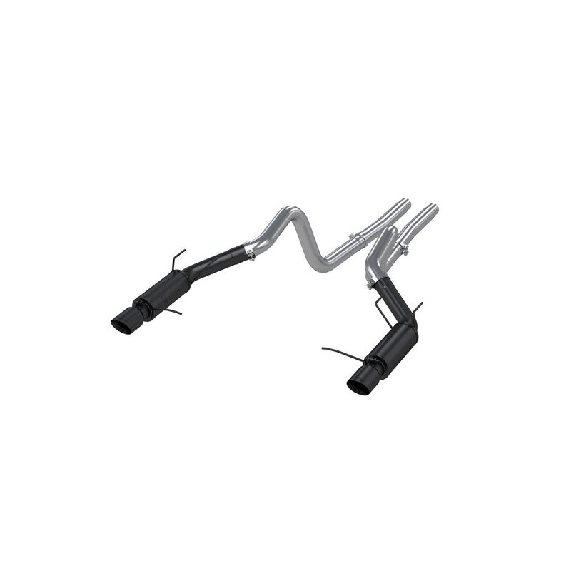 MBRP Exhaust S7264BLK 3in. Cat-Back; Dual Split Rear Exit; Race Version; BLK