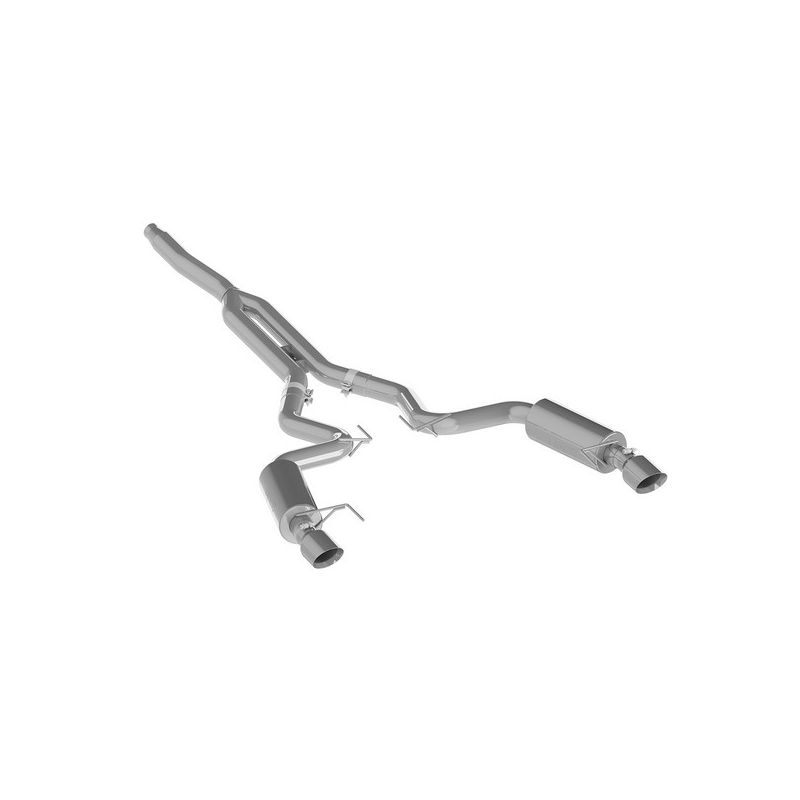 MBRP Exhaust S7274AL 3in. Cat-Back; Dual Split Rear Exit; Street Version; AL