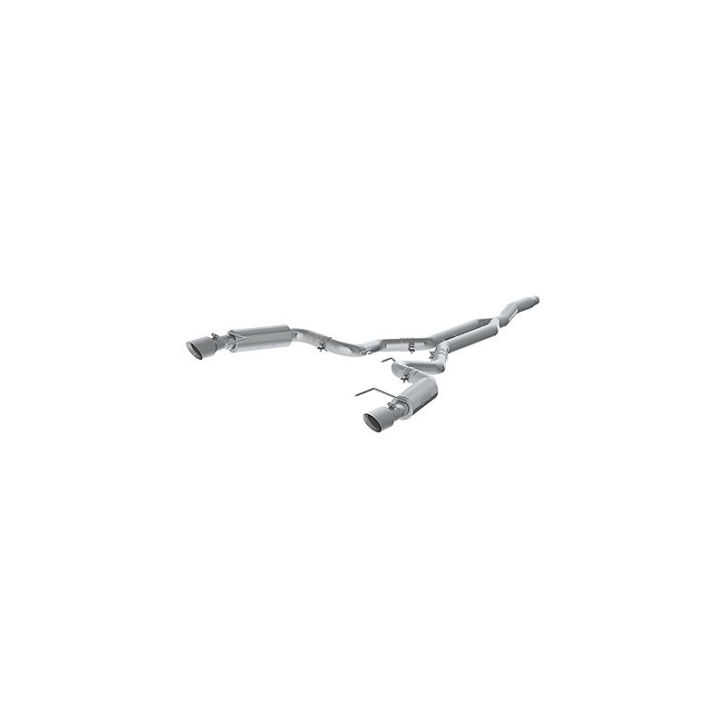 MBRP Exhaust S7275AL 3in. Cat-Back; Dual Split Rear Exit; Race Version; AL