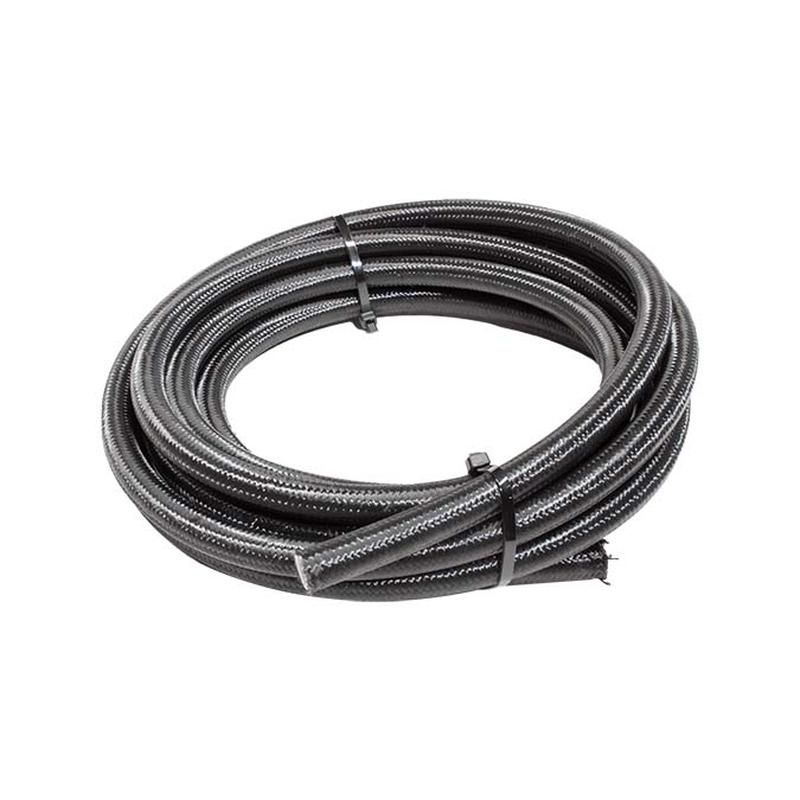Snow Performance SNF-61215B 12 Black Nylon Braided Stainless PTFE Hose - 15Ft.