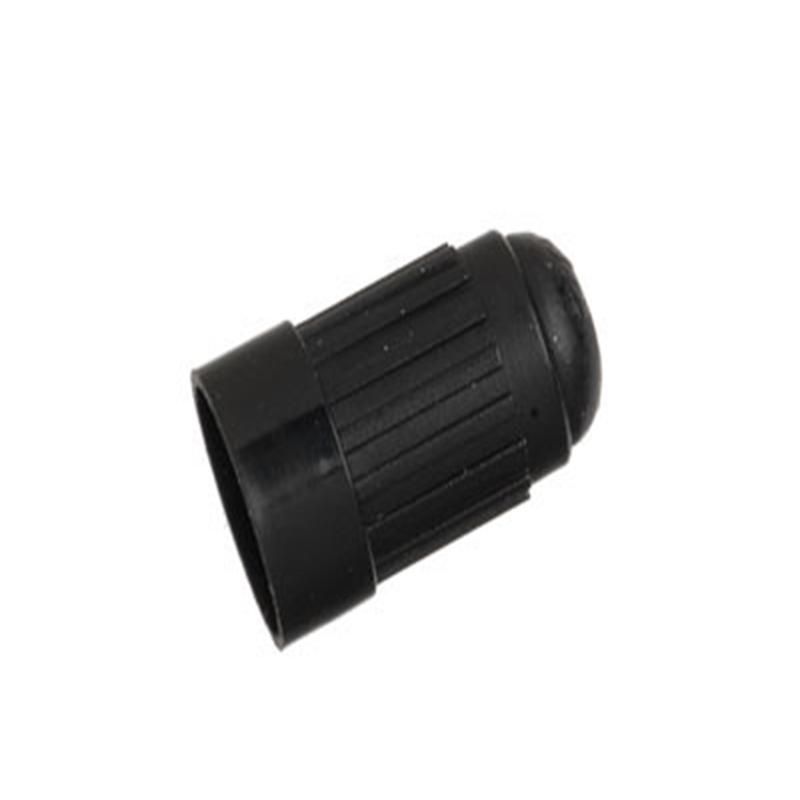 SCHRADER VALVES 20595 Long Black Plastic Sealing Valve Cap - 100 Pk
