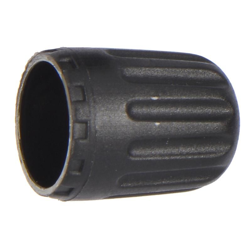 SCHRADER VALVES 21085 Black Plastic Sealing Valve Cap (Faraday) - 100 Pk