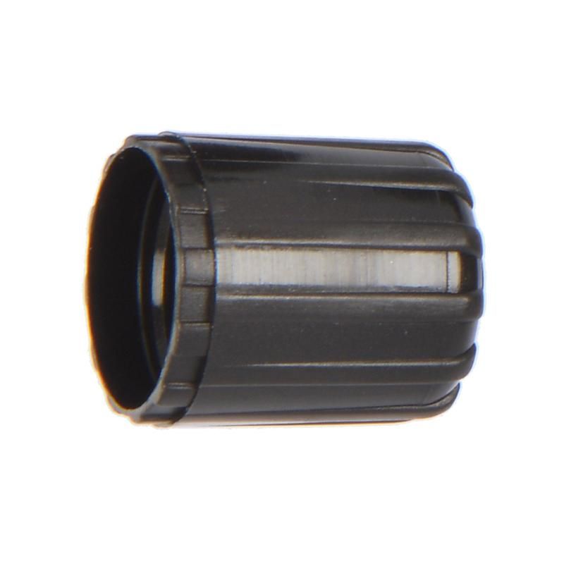 SCHRADER VALVES 21095 Short Black Plastic Sealing Valve Cap - 100 Pk