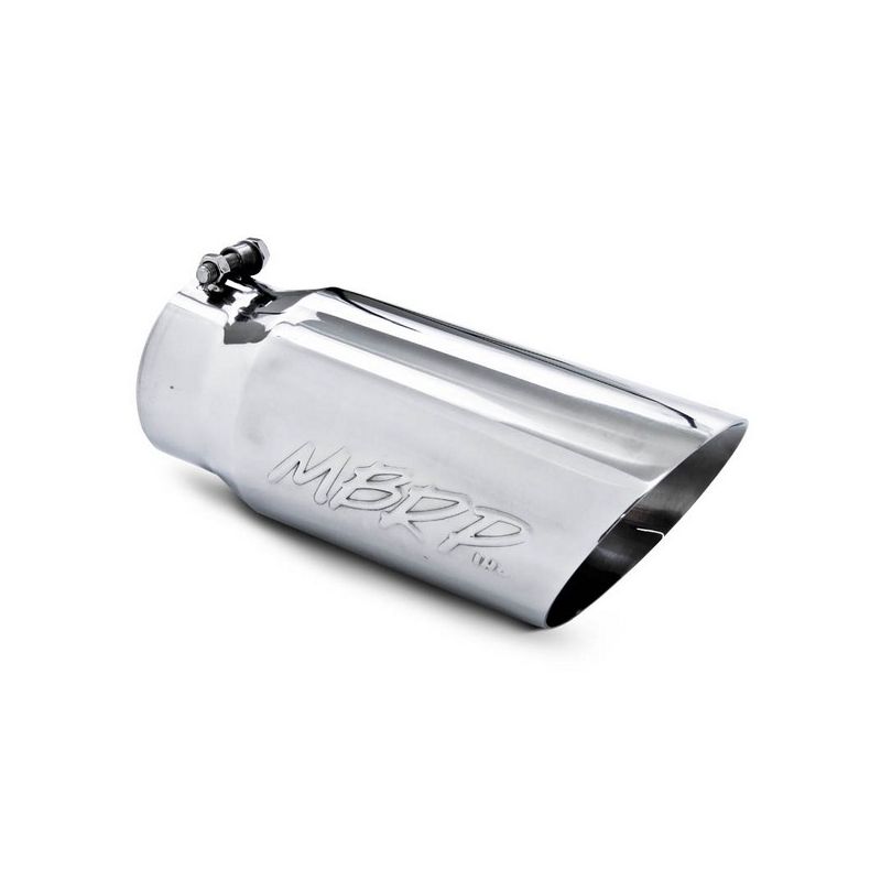 MBRP Exhaust T5053 Tip; 5in. O.D. Dual Wall Angled 4in. inlet 12in. length; T304.