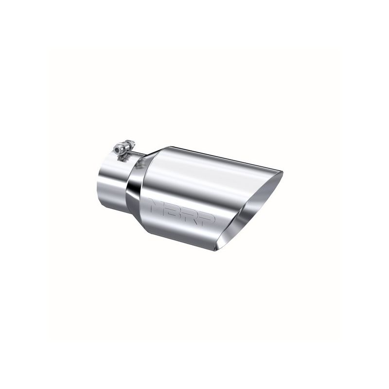 MBRP Exhaust T5072 Tip; 6in. O.D. Dual Wall Angled 4in. inlet 12in. length; T304.