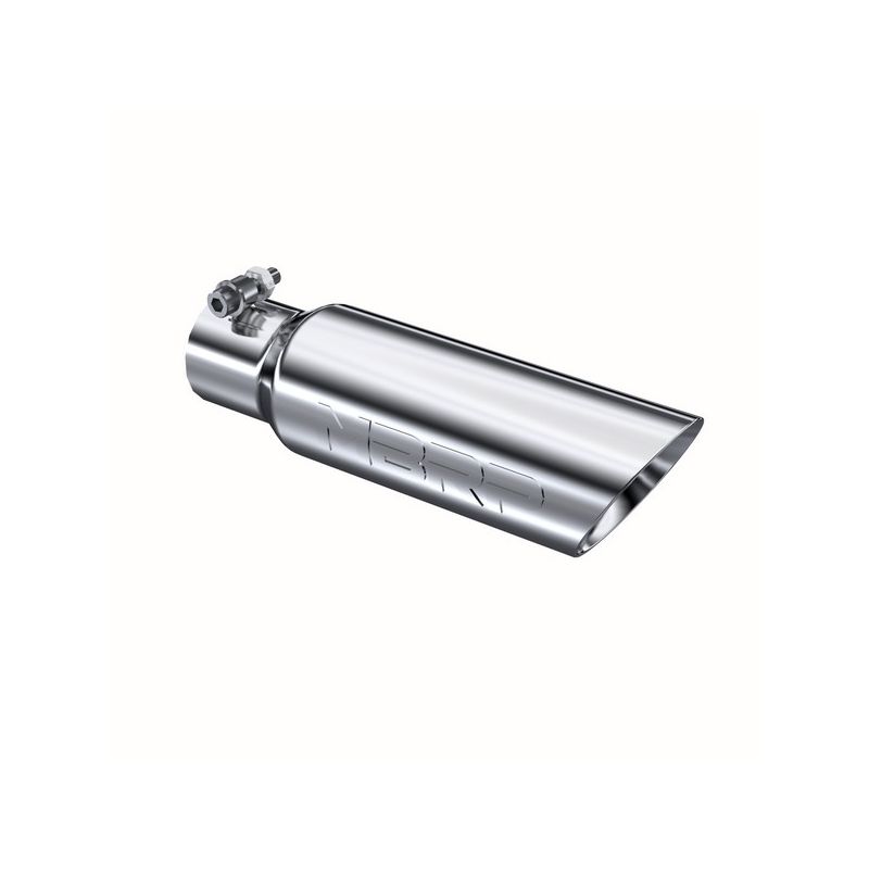MBRP Exhaust T5106 Tip; 3in. O.D. Dual Wall Angled 2in. inlet 12in. length; T304.