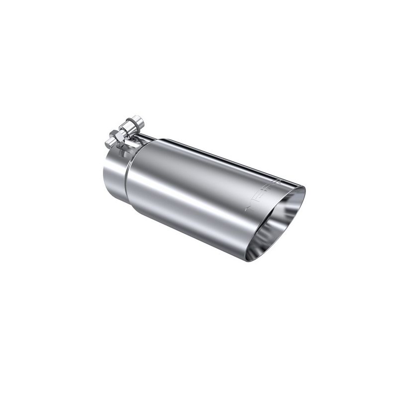 MBRP Exhaust T5114 Tip; 3in. O.D. Dual Wall Angled End 3in. inlet 12in. length; T304 Stainless.
