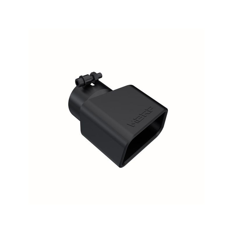 MBRP Exhaust T5120BLK Tip; 4 in. x 3in.; Rectangle; Angled Cut; BLK