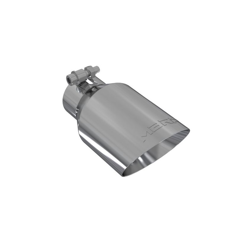 MBRP Exhaust T5123 Tip; 4in. O.D.; Dual Wall Angled; 2in. inlet; 8in. length; T304.
