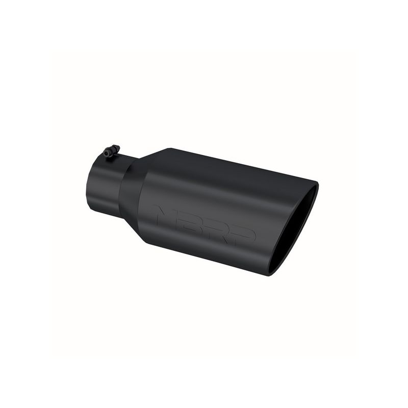 MBRP Exhaust T5129BLK Tip; 8in. O.D.; Rolled End; 5in. inlet 18in. in length; BLK.