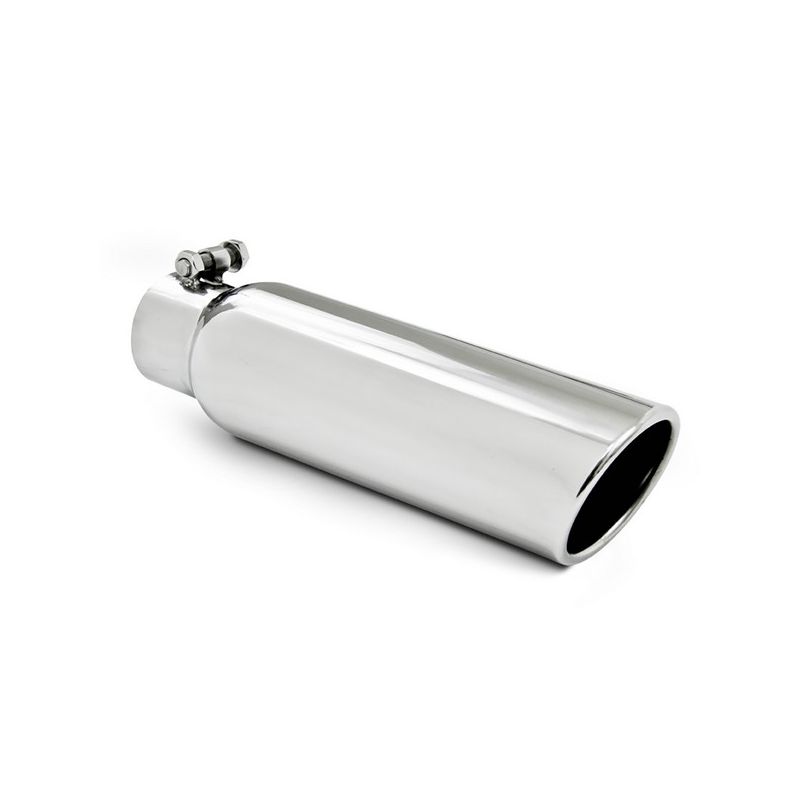 MBRP Exhaust T5148 3.5in. OD; 2.5in. inlet; 12in. in length; Angled Cut Rolled End; T304.