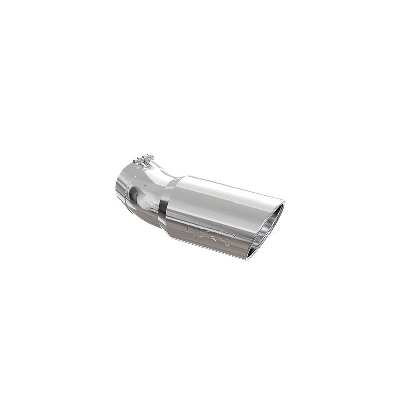 MBRP Exhaust T5154 Tip; 6in OD; 5in Inlet; 15.5in Length; 30° Bend; T304