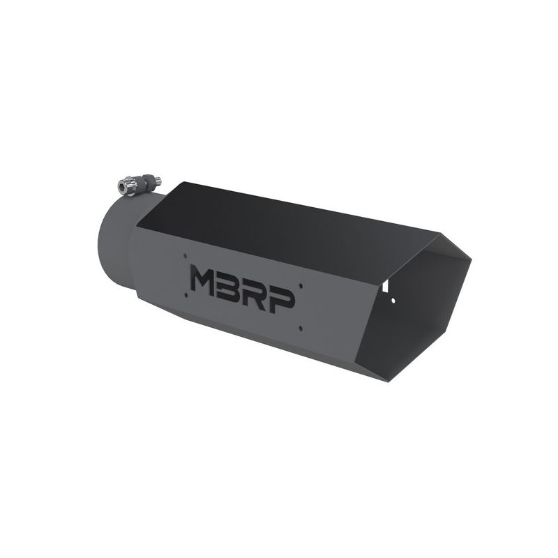 MBRP Exhaust T5165BLK MBRP Black Series Universal 4" Hexagon Shaped Tip.