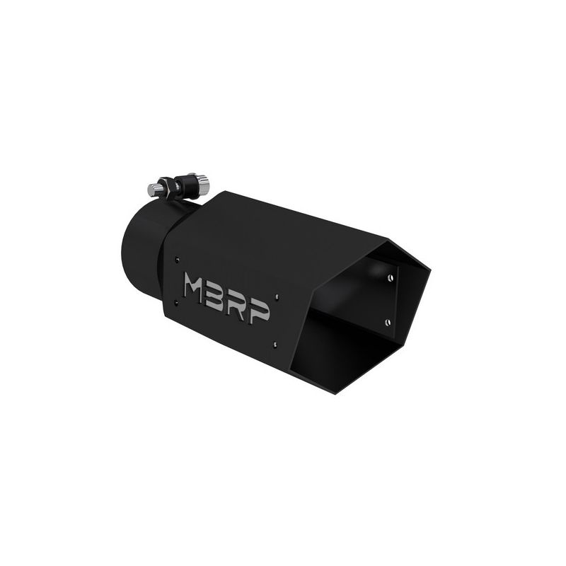 MBRP Exhaust T5169BLK MBRP Black Series Universal 3" Hexagon Shaped Tip.