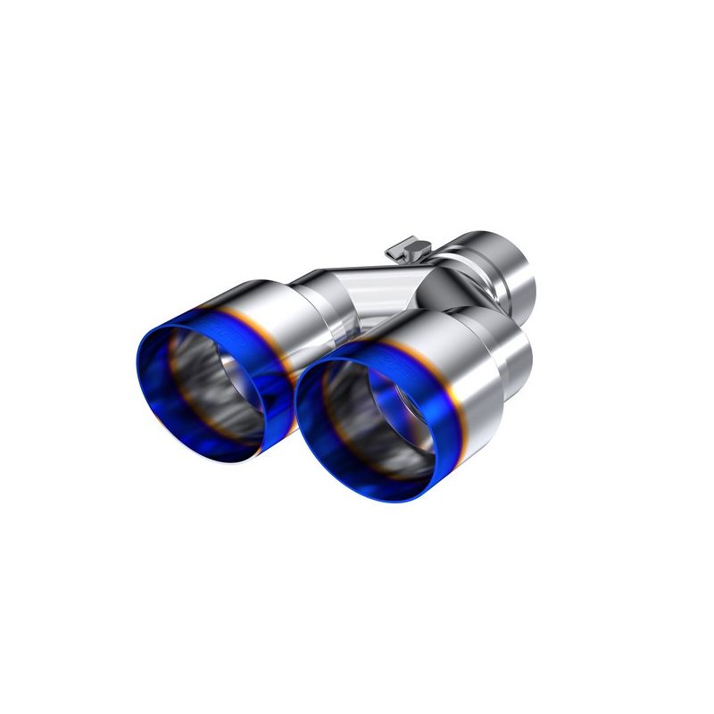 MBRP Exhaust T5170BE 2.5" Inlet Exhaust Tip. T304 Stainless Steel, Burnt End.