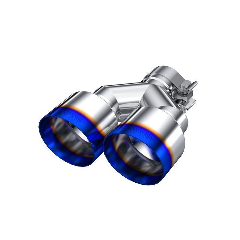 MBRP Exhaust T5177BE 2.5" Inlet Exhaust Tip. T304 Stainless Steel, Burnt End.