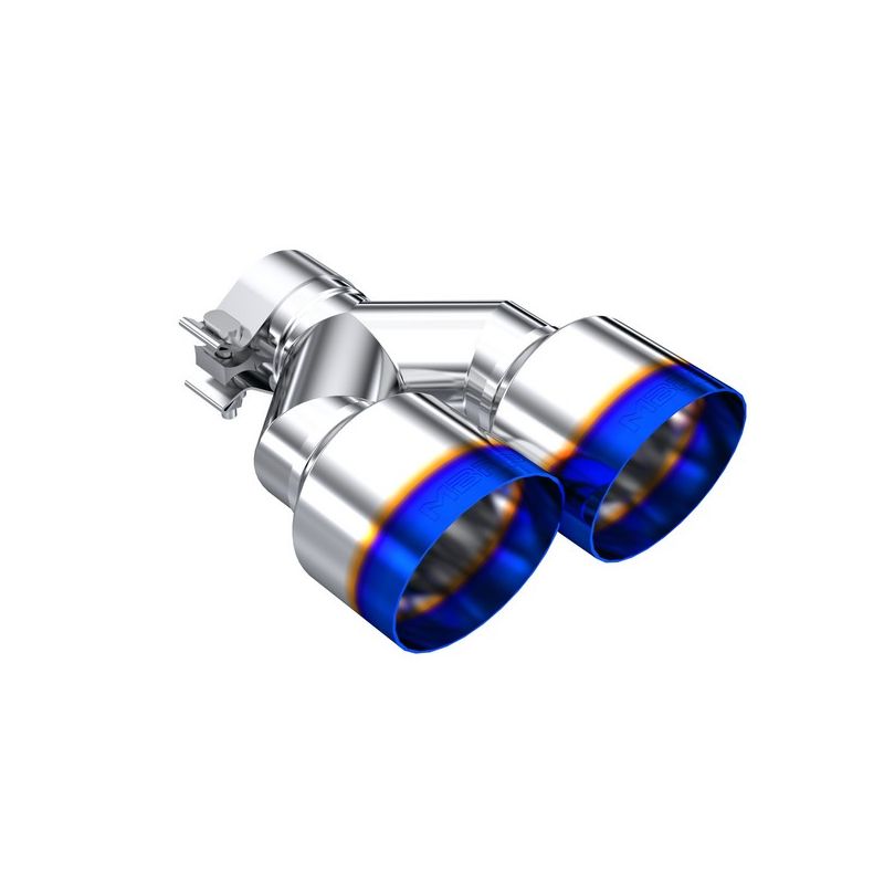 MBRP Exhaust T5178BE 2.5" Inlet Exhaust Tip. T304 Stainless Steel, Burnt End.