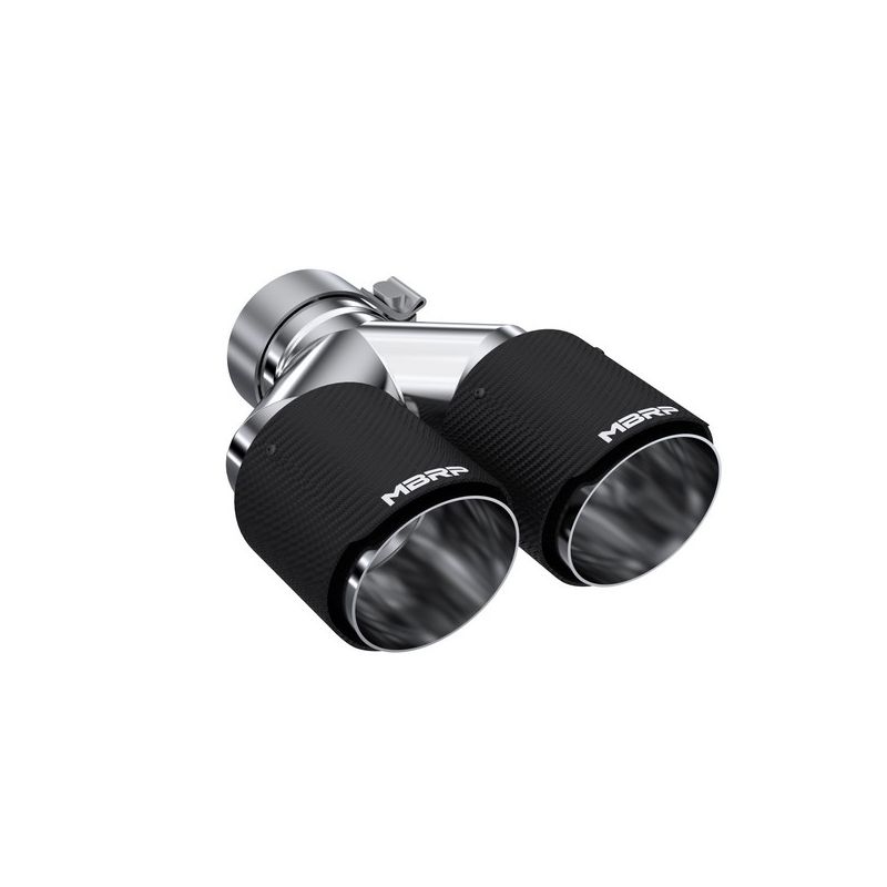 MBRP Exhaust T5183CF Tip; 4in. O.D Out; 3in. ID; Dual Wall; CF T304