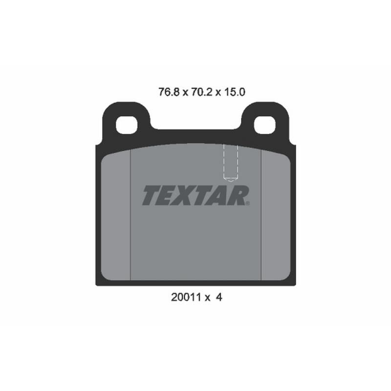 TEXTAR 2001102 Brake Pad Set