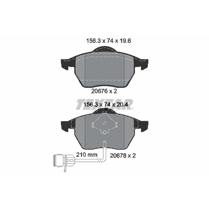 TEXTAR 2067602 Brake Pad Set