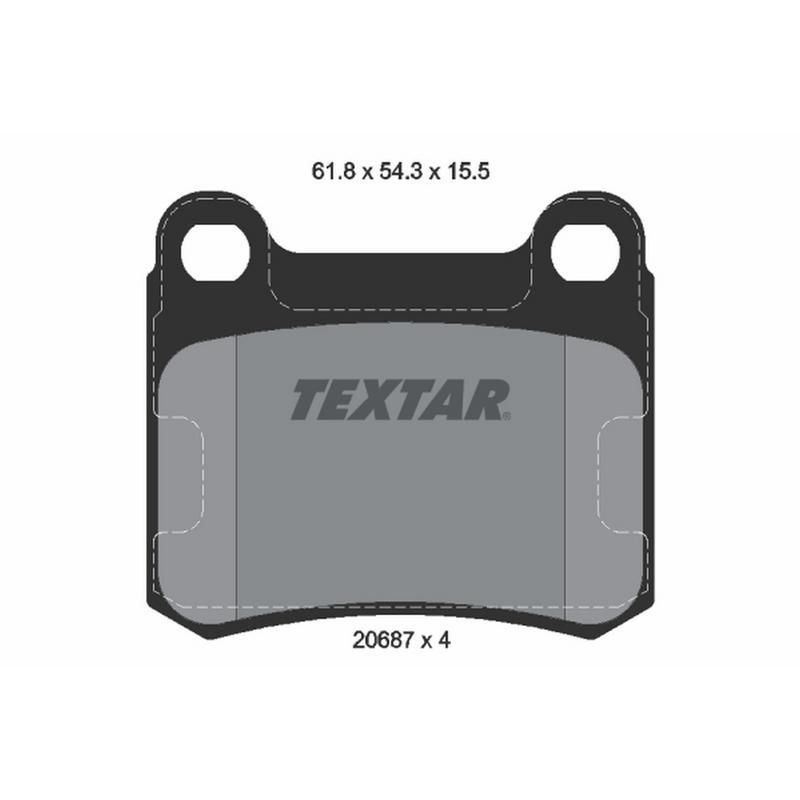 TEXTAR 2068701 Brake Pad Set