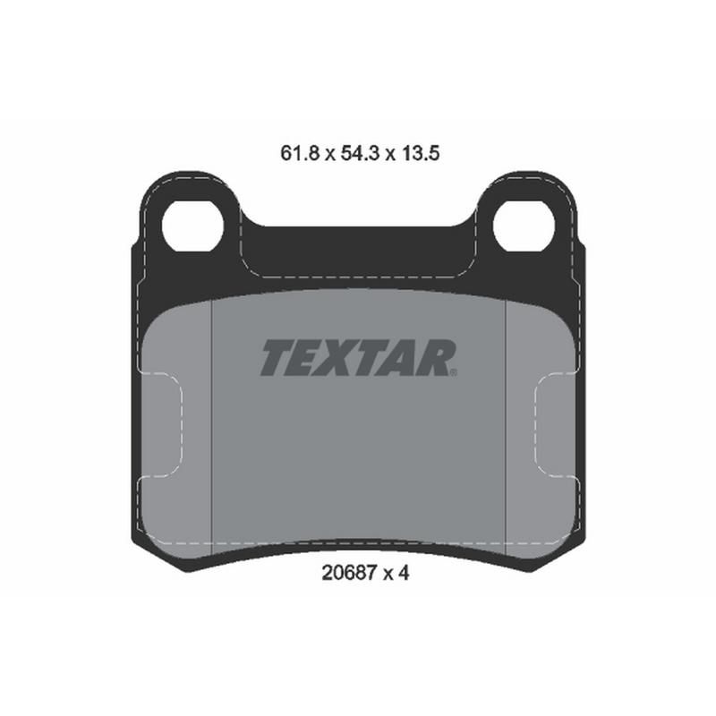 TEXTAR 2068703 Brake Pad Set