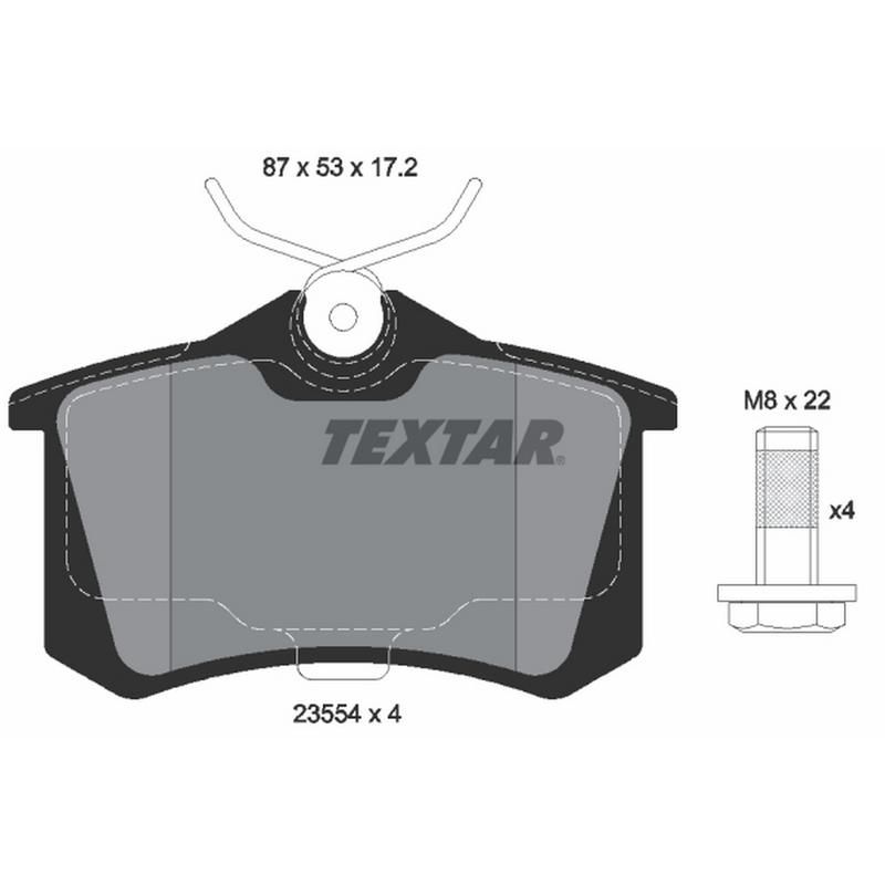 TEXTAR 2355402 Brake Pad Set