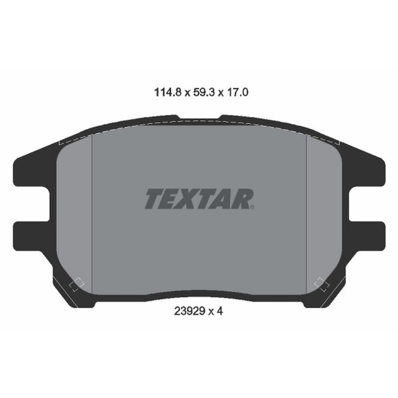 TEXTAR 2392901 Brake Pad Set