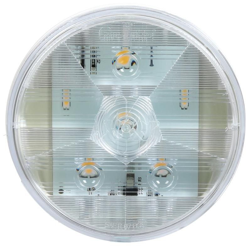 TRUCK-LITE 44350C Super 44, LED, 4", Round, 6 Diode, License Light