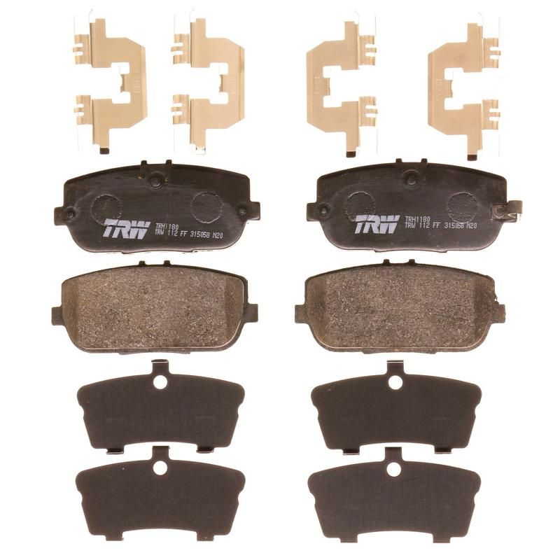 TRW PARTS TRH1180 TRW PREMIUM BRAKING - METALLIC BRAKE PAD SET - TRH1180
