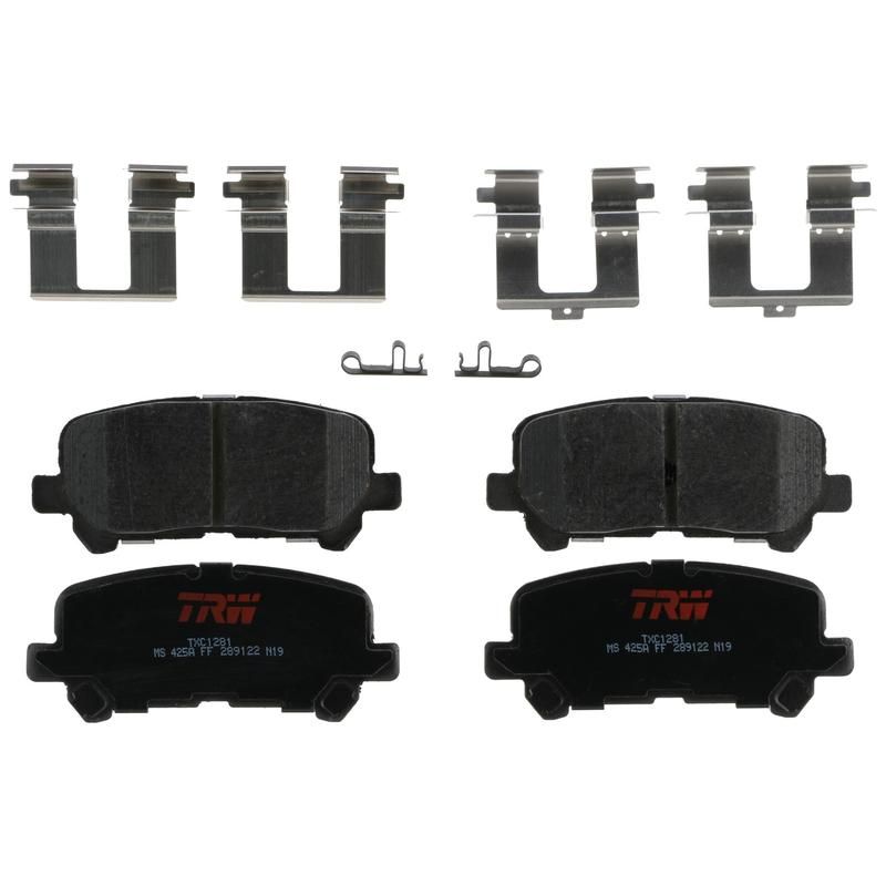 TRW PARTS TXC1281 TRW PREMIUM BRAKING - CERAMIC BRAKE PAD SET - TXC1281