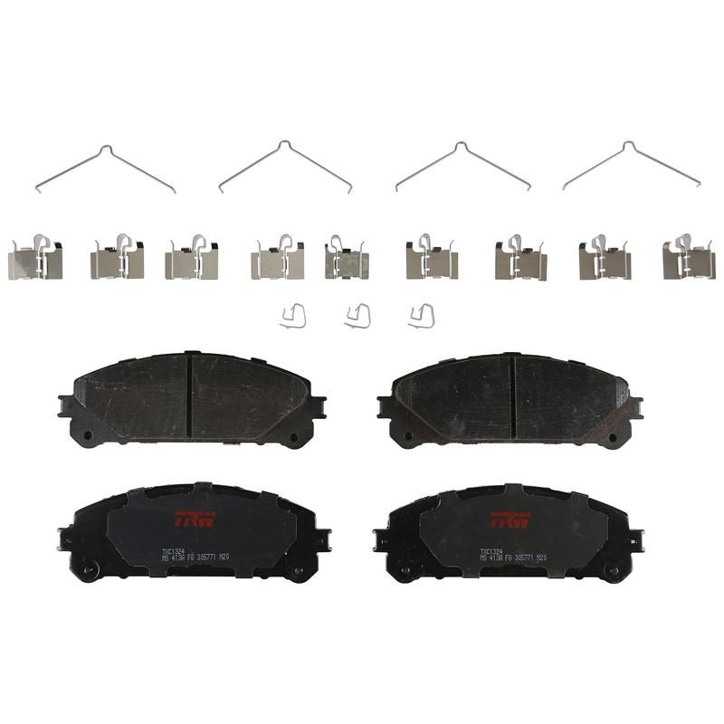 TRW PARTS TXC1324 TRW PREMIUM BRAKING - CERAMIC BRAKE PAD SET - TXC1324