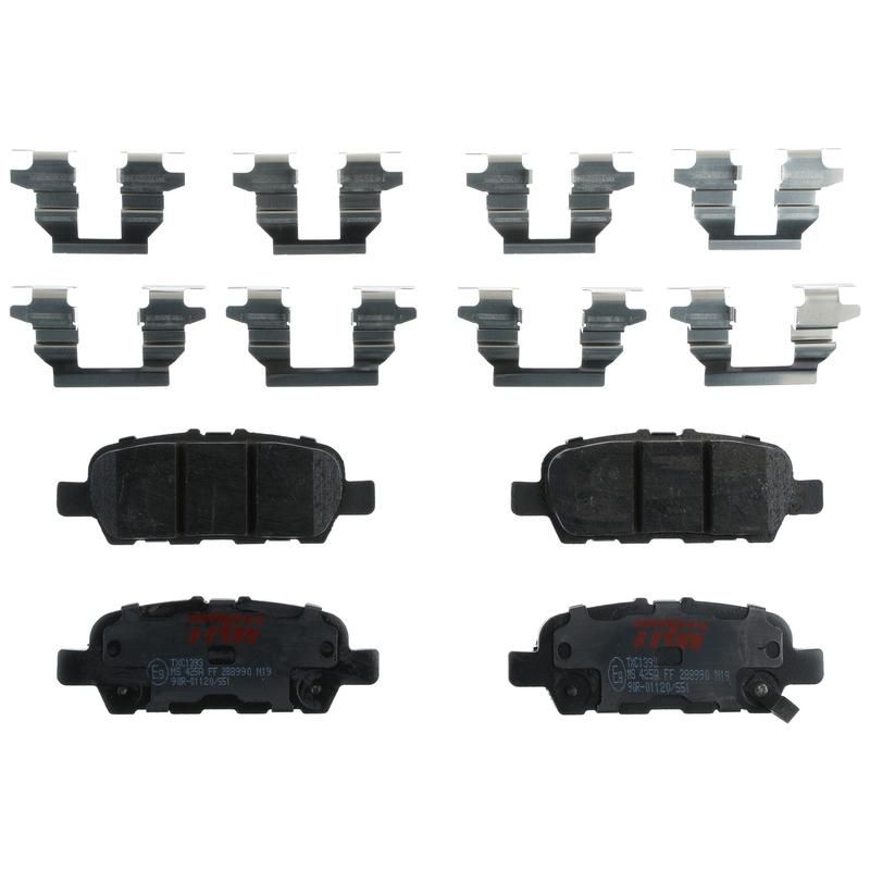 TRW PARTS TXC1393 TRW PREMIUM BRAKING - CERAMIC BRAKE PAD SET - TXC1393