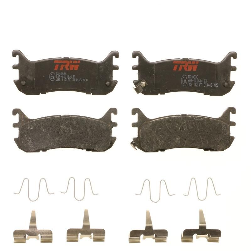 TRW PARTS TXH0636 TRW PREMIUM BRAKING - METALLIC BRAKE PAD SET - TXH0636
