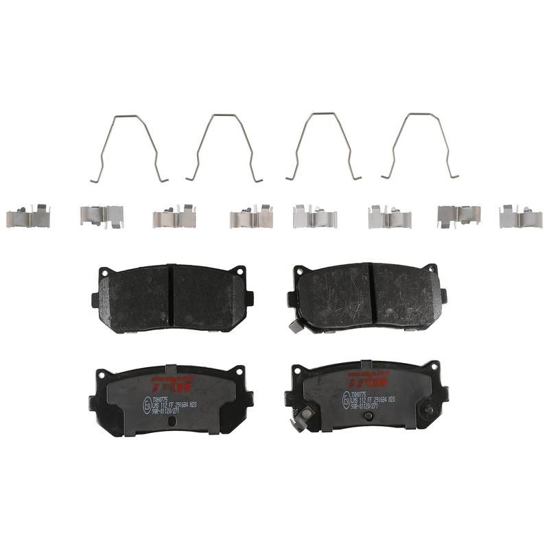 TRW PARTS TXH0775 TRW PREMIUM BRAKING - METALLIC BRAKE PAD SET - TXH0775