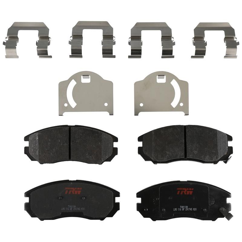 TRW PARTS TXH1104 TRW PREMIUM BRAKING - METALLIC BRAKE PAD SET - TXH1104