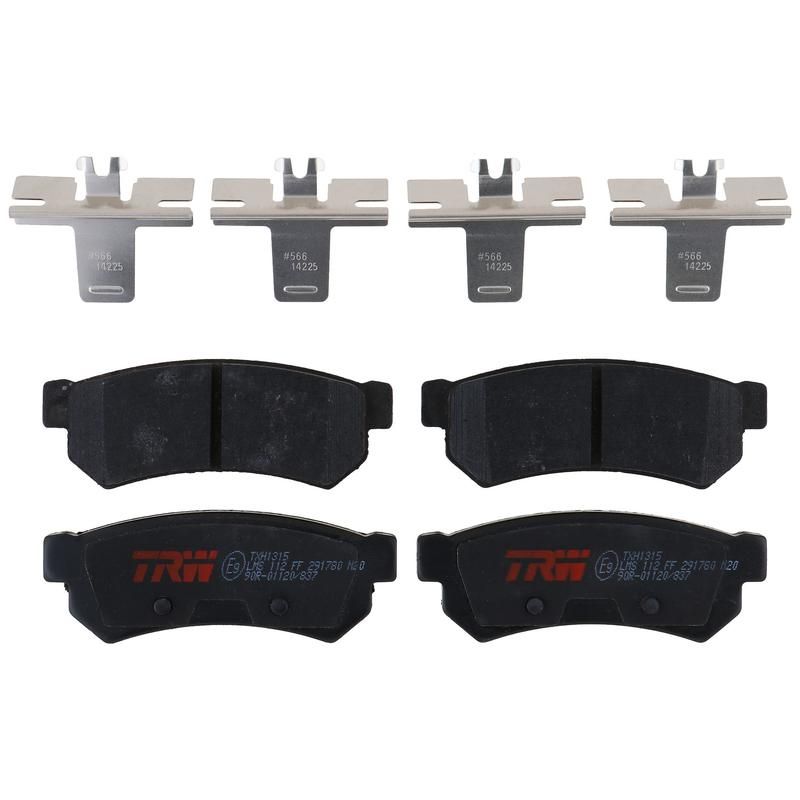 TRW PARTS TXH1315 TRW PREMIUM BRAKING - METALLIC BRAKE PAD SET - TXH1315