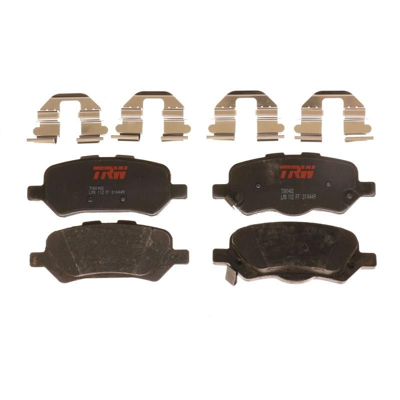 TRW PARTS TXH1402 TRW PREMIUM BRAKING - METALLIC BRAKE PAD SET - TXH1402
